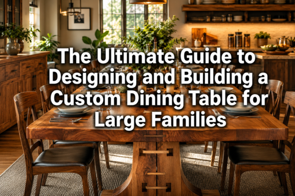 The Ultimate Guide to Designing and Building a Custom Dining Table for Large Families