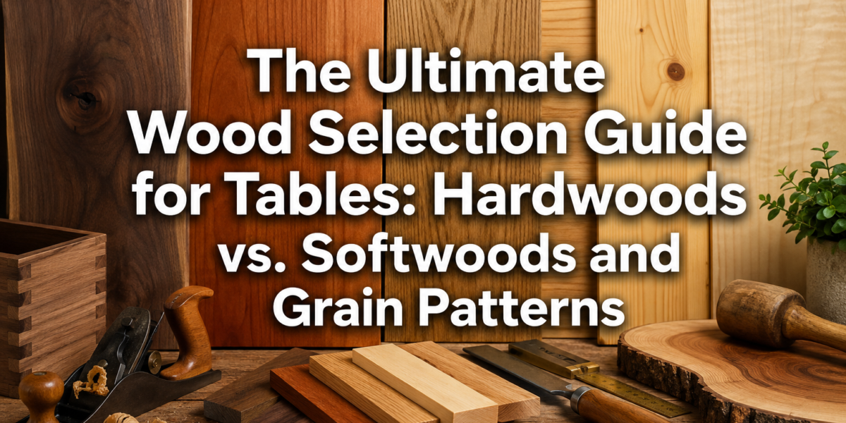 The Ultimate Wood Selection Guide for Tables: Hardwoods vs. Softwoods and Grain Patterns