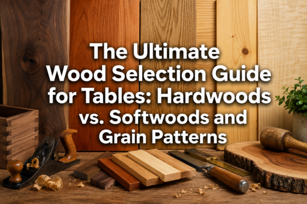 The Ultimate Wood Selection Guide for Tables: Hardwoods vs. Softwoods and Grain Patterns