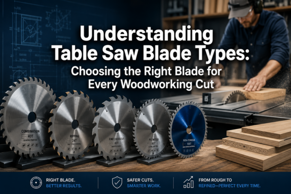 Understanding Table Saw Blade Types: Choosing the Right Blade for Every Woodworking Cut
