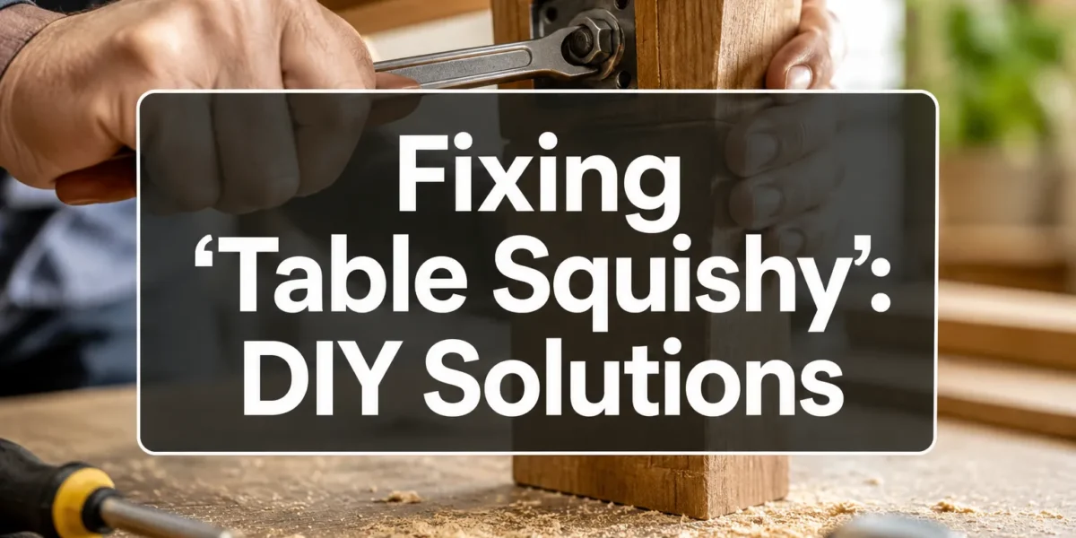 Understanding ‘Table Squishy’: Troubleshooting Common Table Instability Issues and DIY Fixes