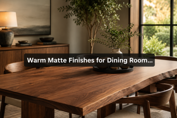 Warm Matte Finishes for Dining Room Tables: From Sanding to Final Coat