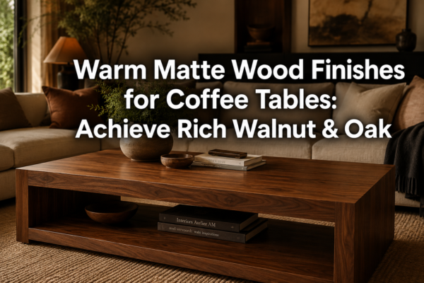 Warm Matte Wood Finishes for Coffee Tables: How to Achieve Rich Walnut and Oak Tones