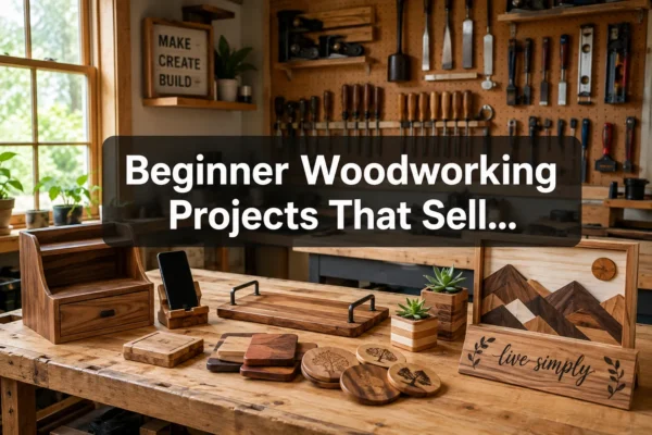 Beginner Woodworking Projects That Sell: 15 High-Margin Designs from Coasters to Wall Art