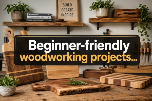 Beginner-friendly woodworking projects that actually sell in 2026 (floating shelves, custom cutting boards, charcuterie boards, etc.)