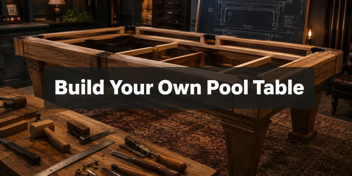 Beginner’s Guide to Building Pool and Billiard Tables: Slate Bed Installation, Felt Covering, and Pocket Construction