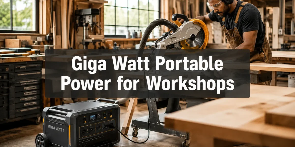 Beginner’s Guide to Giga Watt Portable Power Generators for Workshop Use: Sizing and Integration