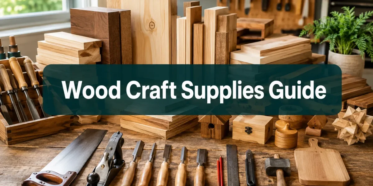Beginner’s Guide to Wood Craft Supplies: Essential Materials, Sourcing, and Storage