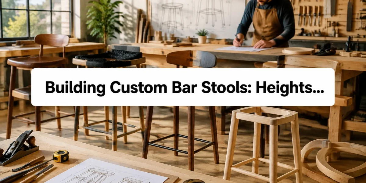 Building Custom Bar Stools: Heights, Spacing, Upholstery Integration, and Batch Production