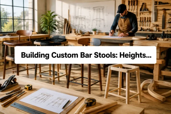 Building Custom Bar Stools: Heights, Spacing, Upholstery Integration, and Batch Production
