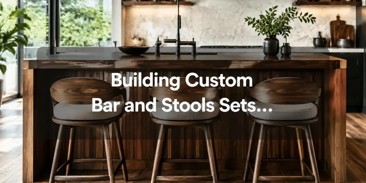 Building Custom Bar and Stools Sets: Matching Heights, Comfort, and Design for Kitchen Islands and Home Bars