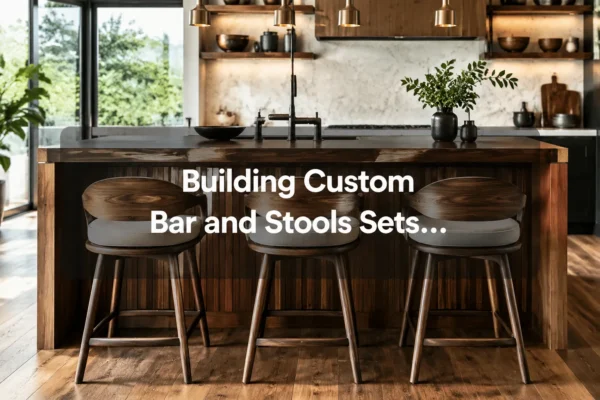 Building Custom Bar and Stools Sets: Matching Heights, Comfort, and Design for Kitchen Islands and Home Bars