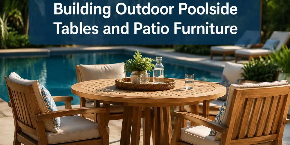 Building Outdoor Poolside Tables and Patio Furniture: Weather-Resistant Woods and Finishing Techniques