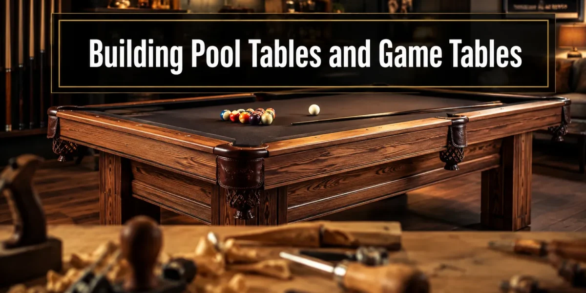 Building Pool Tables and Game Tables: Woodworking Plans for Recreation Rooms