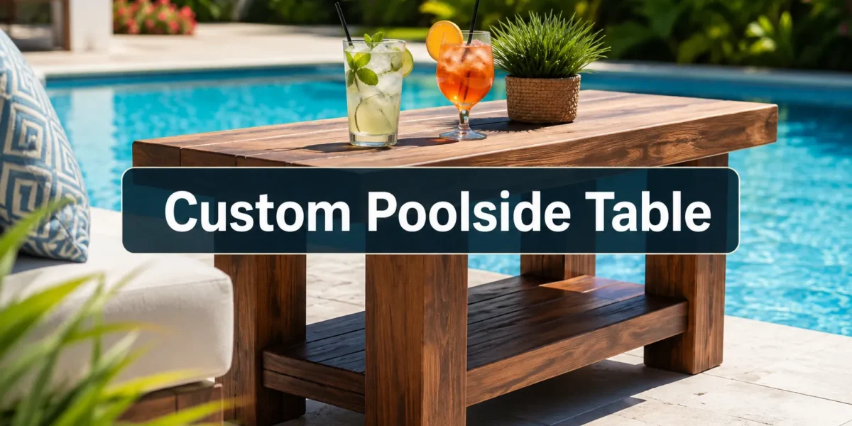 Building a Custom Poolside Table: Weather-Resistant Wood Designs for Outdoor Entertaining and Durability