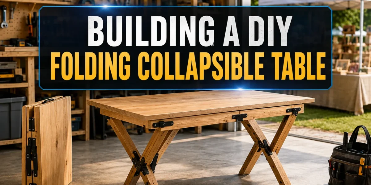 Building a DIY Folding Collapsible Table: Space-Saving Designs for Craft Fairs and Portable Workstations