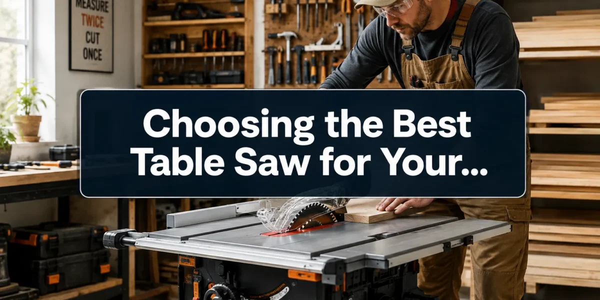 Choosing the Best Table Saw for Your Small Workshop: Features, Brands, and Safety Essentials