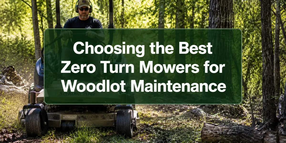 Choosing the Best Zero Turn Mowers for Woodlot Maintenance: Power, Maneuverability, and Deck Options