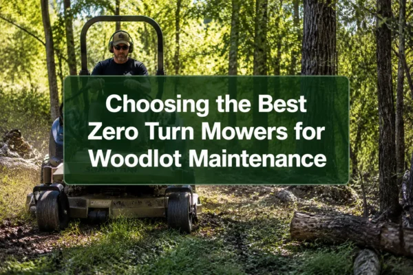 Choosing the Best Zero Turn Mowers for Woodlot Maintenance: Power, Maneuverability, and Deck Options