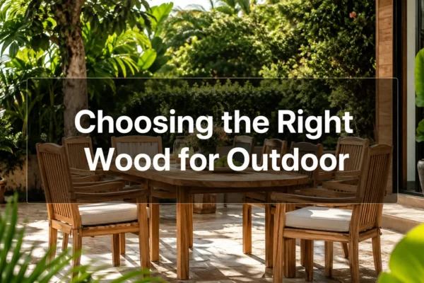 Choosing the Right Wood for Outdoor Furniture: Durability, Weather Resistance, and Sustainable Sourcing