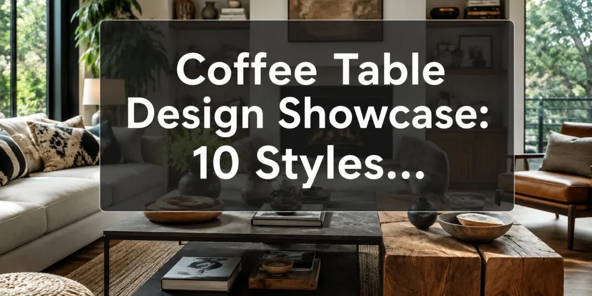 Coffee Table Design Showcase: 10 Styles from Farmhouse to Modern with Build Difficulty Ratings and Plans