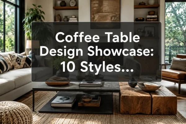 Coffee Table Design Showcase: 10 Styles from Farmhouse to Modern with Build Difficulty Ratings and Plans