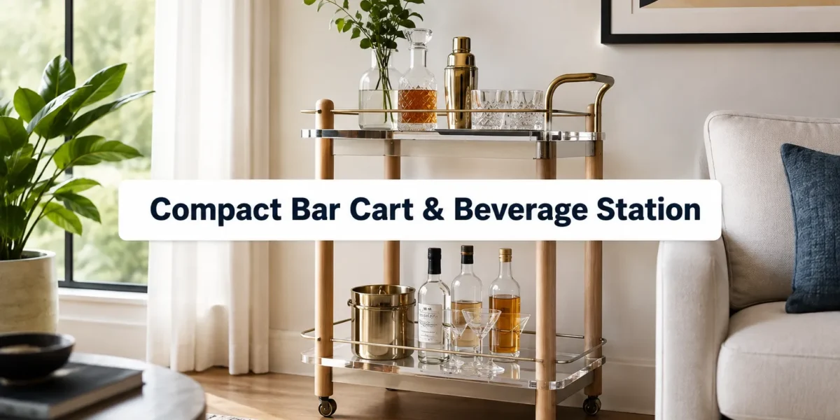Compact Home Bar Cart and Beverage Station Builds: Small-Space Entertaining Furniture That Doubles as Storage