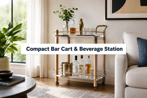 Compact Home Bar Cart and Beverage Station Builds: Small-Space Entertaining Furniture That Doubles as Storage