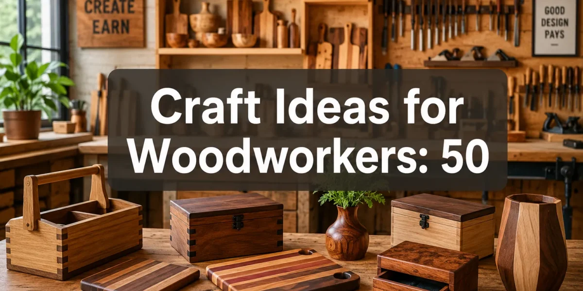 Craft Ideas for Woodworkers: 50 Profitable Small Projects to Build and Sell
