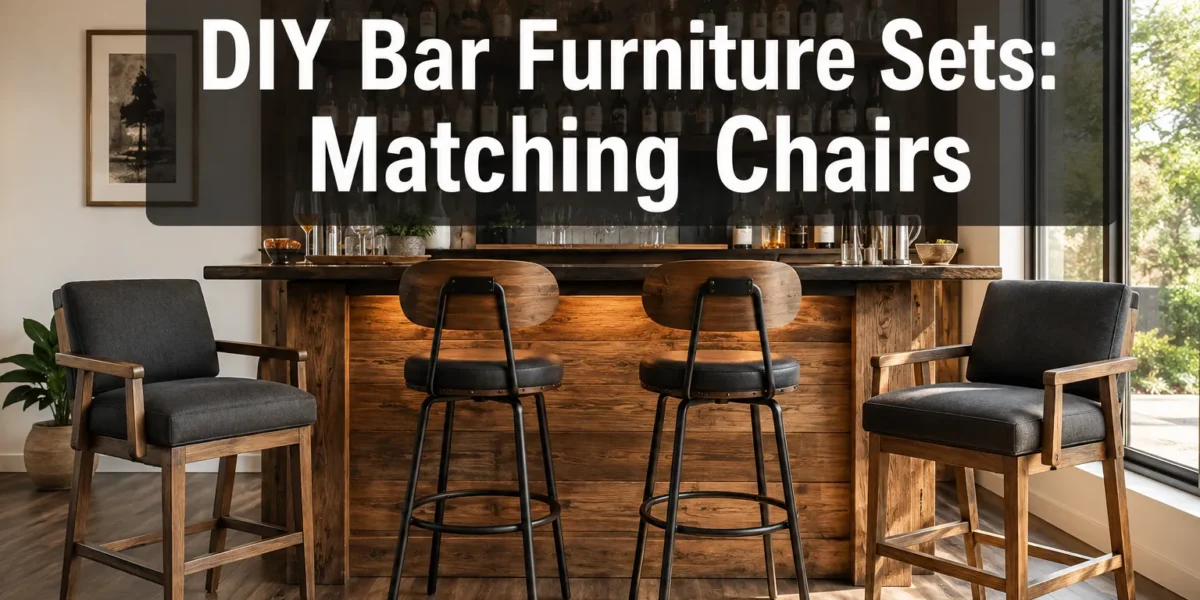 DIY Bar Furniture Sets: Matching Chairs, Stools, and Counters for Home Bars