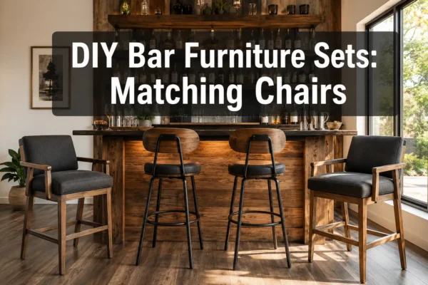DIY Bar Furniture Sets: Matching Chairs, Stools, and Counters for Home Bars