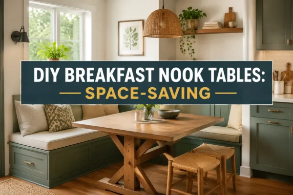 DIY Breakfast Nook Tables: Space-Saving Designs and Joinery for Cozy Kitchens
