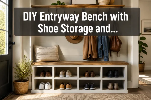 DIY Entryway Bench with Shoe Storage and Coat Rack: Complete Build Guide for Beginners