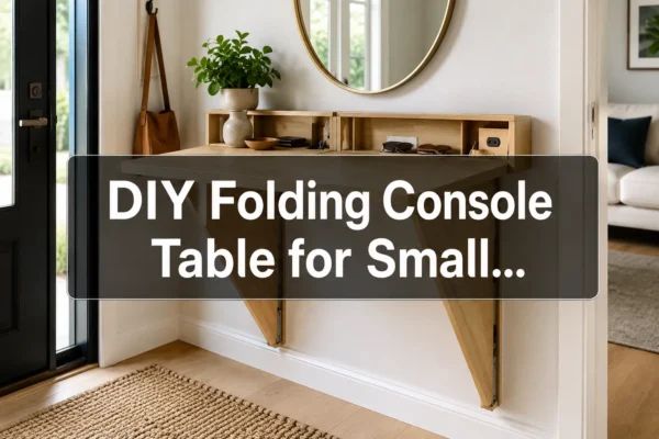 DIY Folding Console Table for Small Entryways: Space-Saving Designs and Hidden Storage Ideas