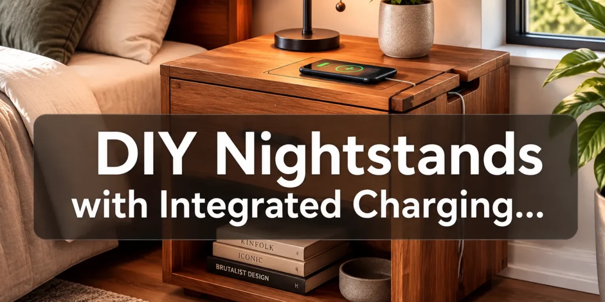 DIY Nightstands with Integrated Charging Docks and Cable Management: Modern Bedside Table Designs for Tech-Enabled Homes