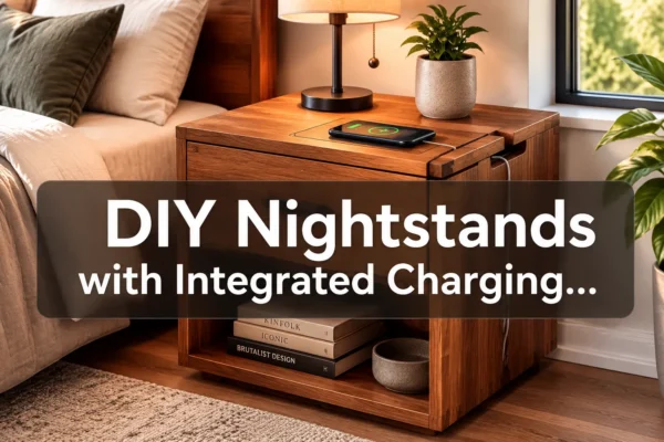 DIY Nightstands with Integrated Charging Docks and Cable Management: Modern Bedside Table Designs for Tech-Enabled Homes