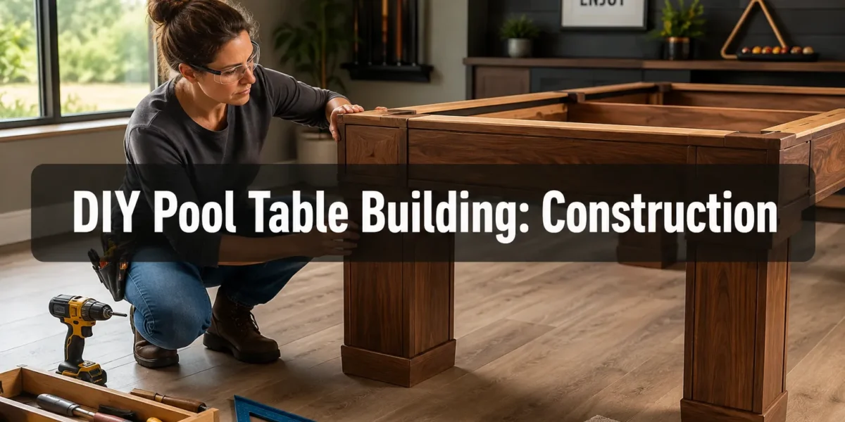 DIY Pool Table Building: Construction, Leveling, and Slate Installation for Game Rooms