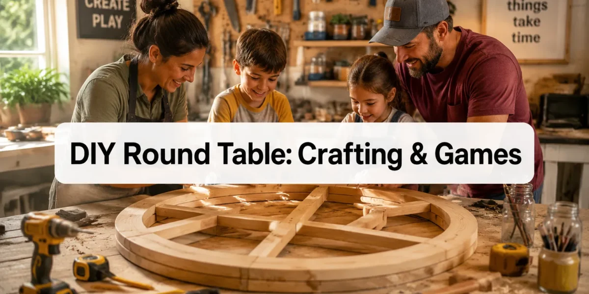 DIY Round Table for Crafting and Games: Building a Multi-Use Wood Table for Family Fun