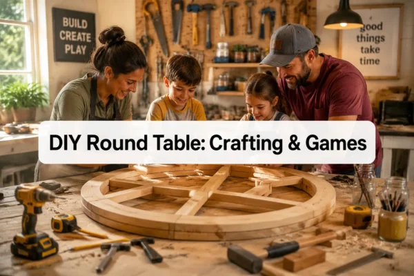DIY Round Table for Crafting and Games: Building a Multi-Use Wood Table for Family Fun