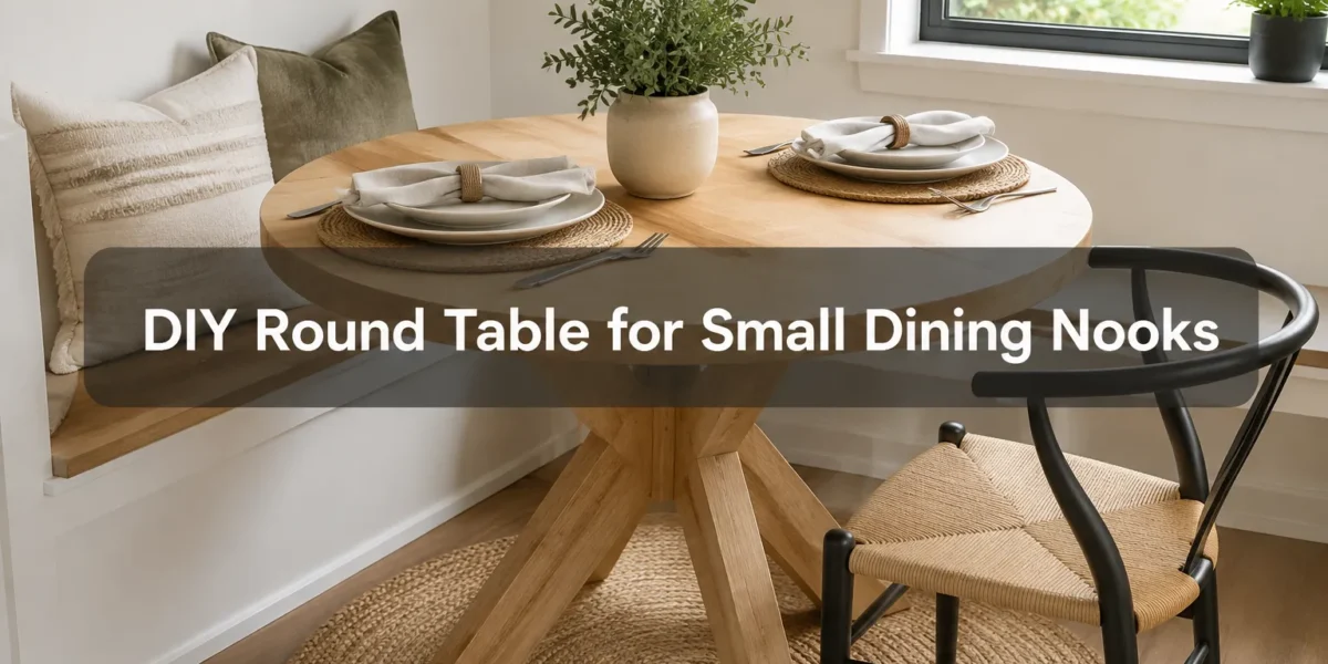 DIY Round Table for Small Dining Nooks: Space-Saving Designs and Sturdy Construction