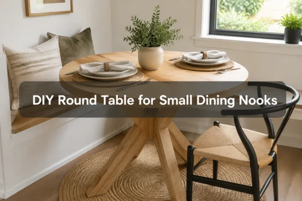 DIY Round Table for Small Dining Nooks: Space-Saving Designs and Sturdy Construction