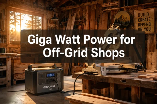 Giga Watt Portable Power Stations for Off-Grid Woodshops: Powering Tools in Remote Workshop Setups