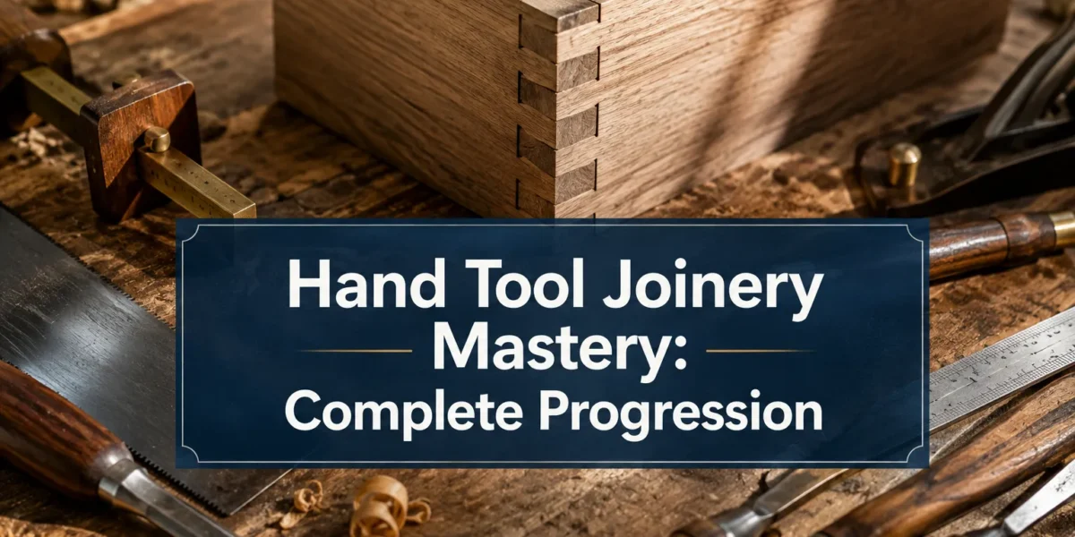Hand Tool Joinery Mastery: Complete Progression from Mortise-and-Tenon to Advanced Dovetails for Beginners