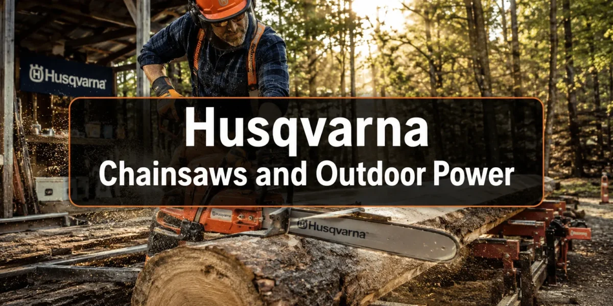 Husqvarna Chainsaws and Outdoor Power Tools for Woodworkers: Selecting the Right Equipment for Timber Milling