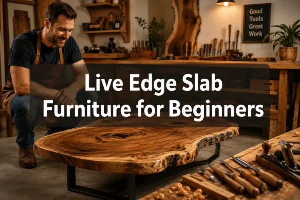 Live Edge Slab Furniture for Beginners: How to Select, Prep, and Build Your First Live Edge Coffee Table or Shelf