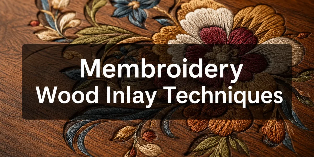 Membroidery Wood Inlay Techniques: Combining Textile Art with Fine Woodworking