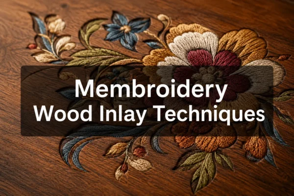 Membroidery Wood Inlay Techniques: Combining Textile Art with Fine Woodworking