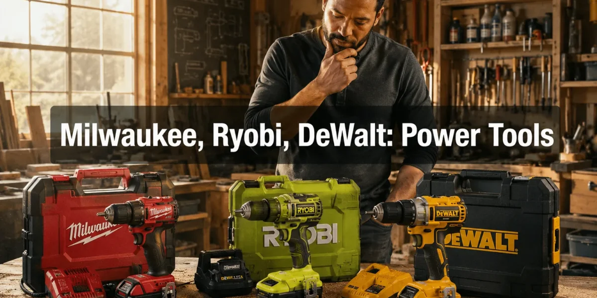 Milwaukee Power Tools vs. Ryobi vs. DeWalt: Complete Comparison for Beginner Woodworkers and Small Shops