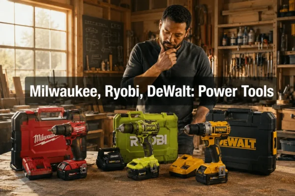 Milwaukee Power Tools vs. Ryobi vs. DeWalt: Complete Comparison for Beginner Woodworkers and Small Shops