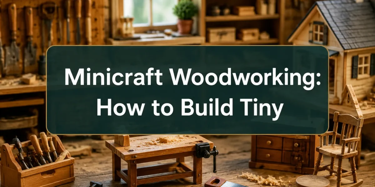 Minicraft Woodworking: How to Build Tiny Furniture and Dollhouse Projects for Beginners